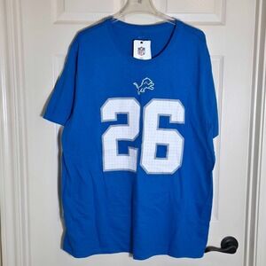 Nike Detroit Lions NFL Jahmyr Gibbs #26 T-Shirt XXL Blue N199-45A-94F-6 A3 NWT
